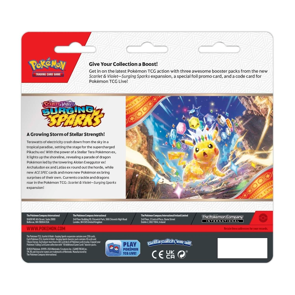 Scarlet & Violet-Surging Sparks 3 Booster Packs & Quagsire Promo Card - Nexus Collects