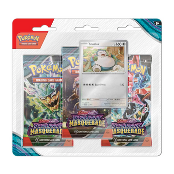 Scarlet & Violet-Twilight Masquerade 3 Booster Packs & Snorlax Promo Card - Nexus Collects