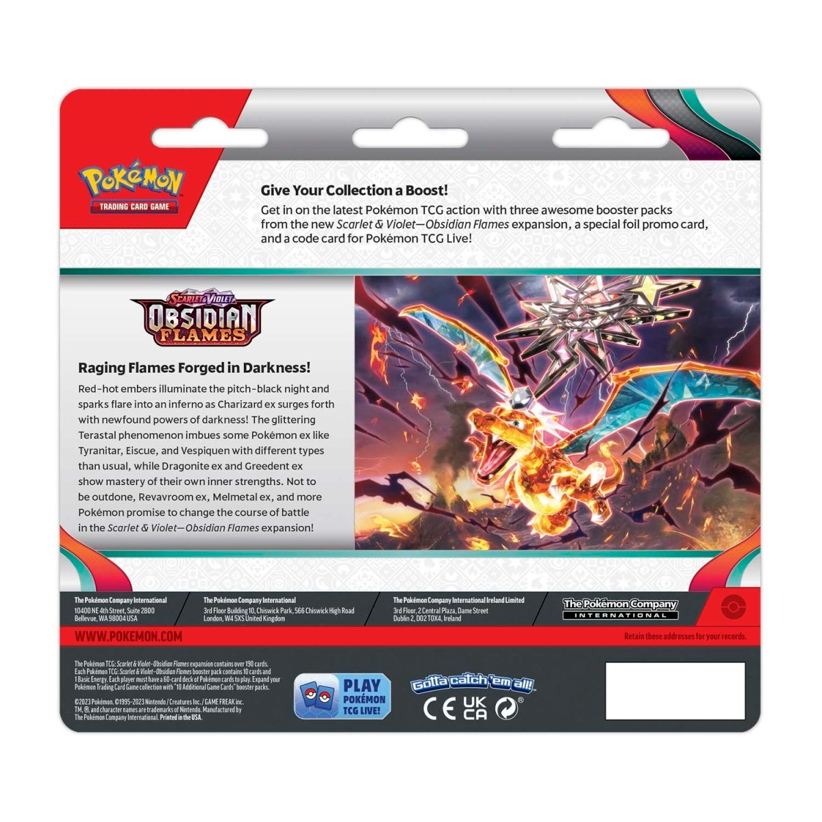 Scarlet & Violet-Obsidian Flames 3 Booster Packs & Greavard Promo Card - Nexus Collects